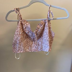 Floral Top with ties